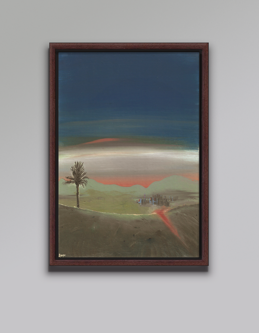 Desert at Dusk Series - Painting No. 2 (framed) - aengus paintings