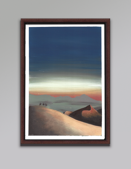Desert at Dusk Series - Painting No. 3 (framed) - aengus paintings