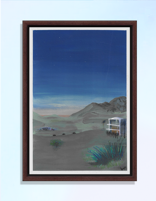 Desert at Dusk Series - Painting No. 4 (framed) - aengus paintings